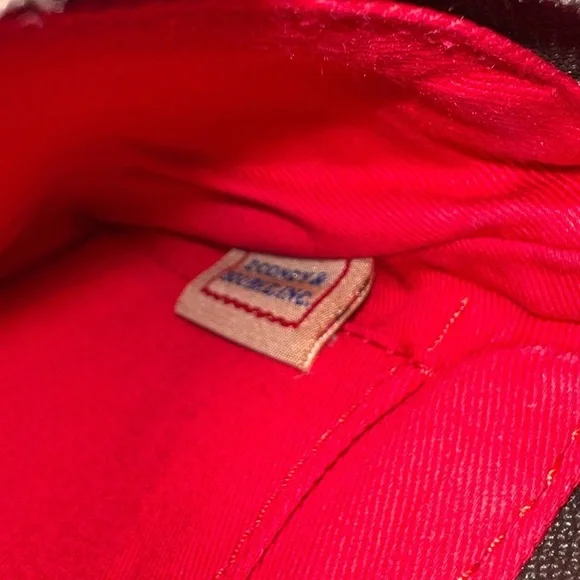 {Dooney & Bourke Cream & Brown Leather Wristlet Convertible Strap} - Picture 9 of 10